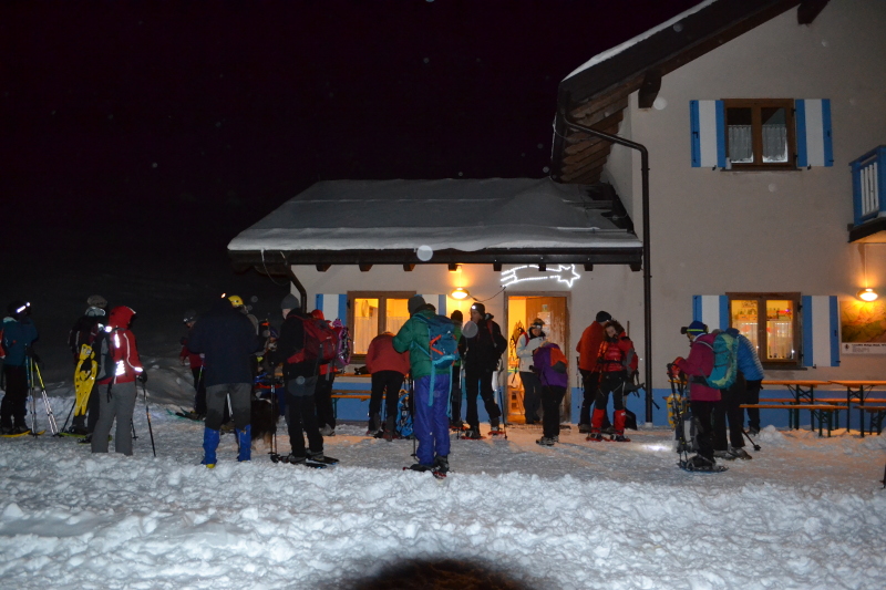 Ciaspolada in notturna a Malga Masi