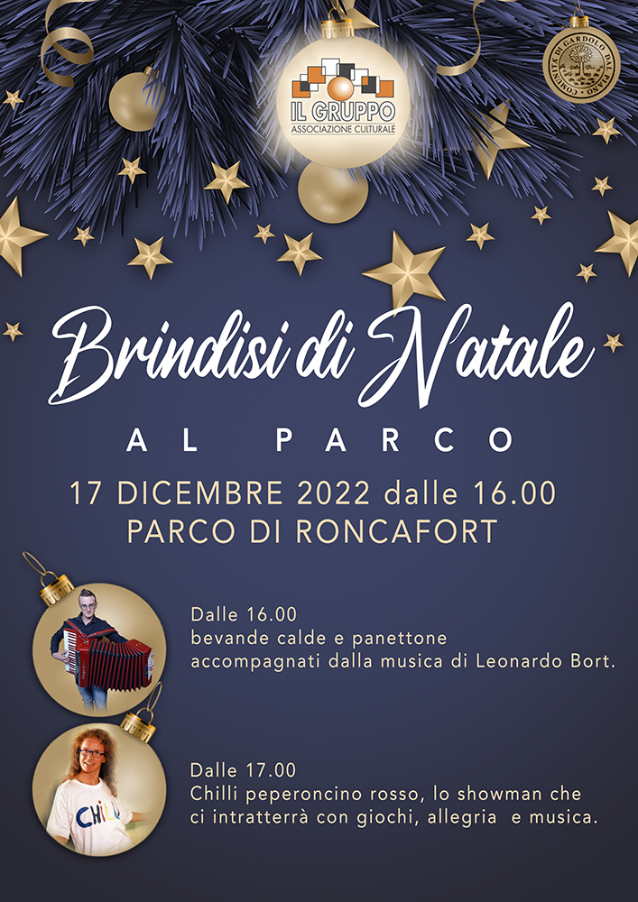 Brindisi di Natale 2022 al parco di Roncafort