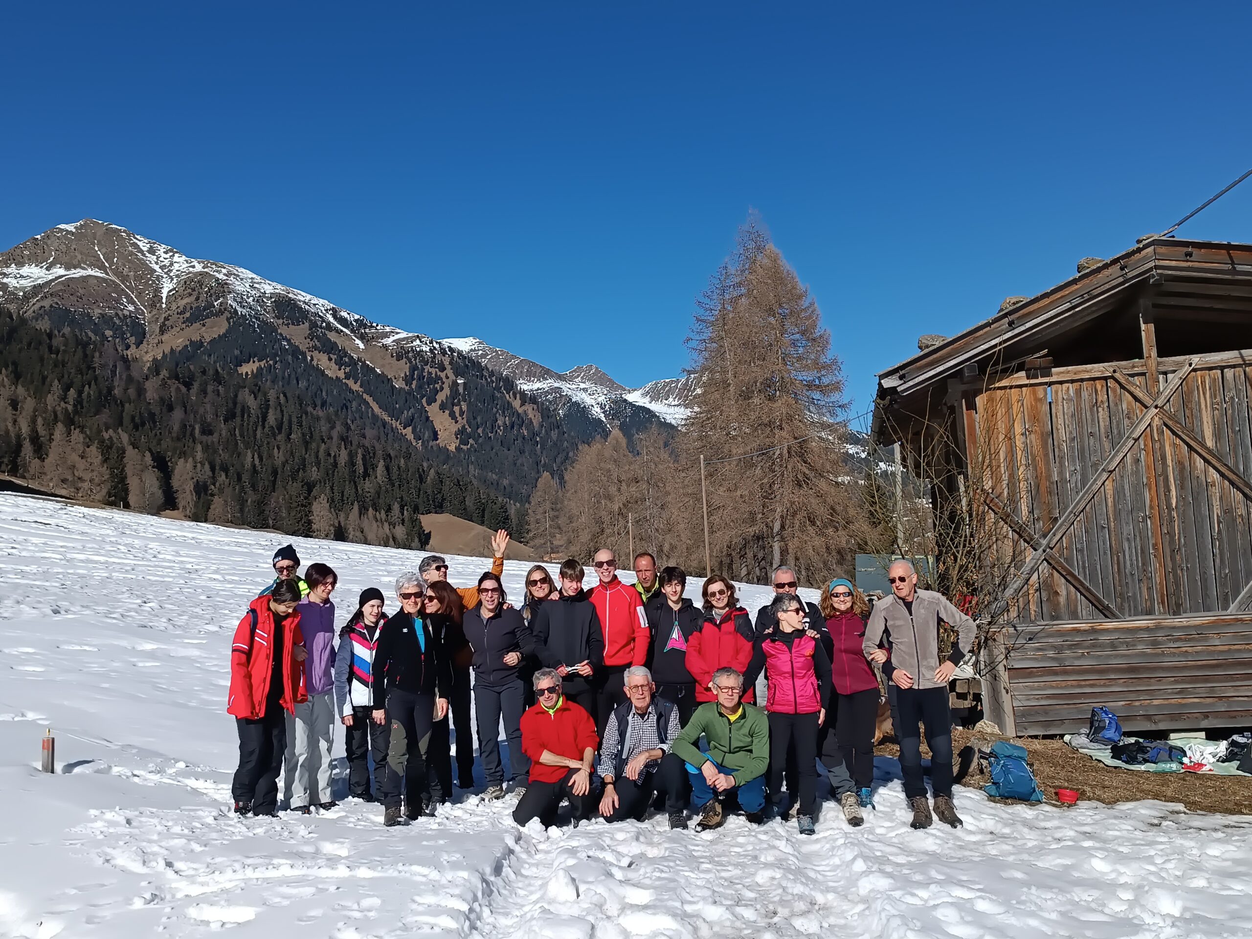 Una ciaspolata che diventa una passeggiata ai confini con l’Alto Adige.